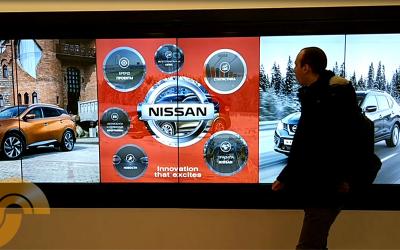 Интерактивная видеостена Nissan 6x1Интерактивная видеостена 6x1 - Nissan Manufacturing